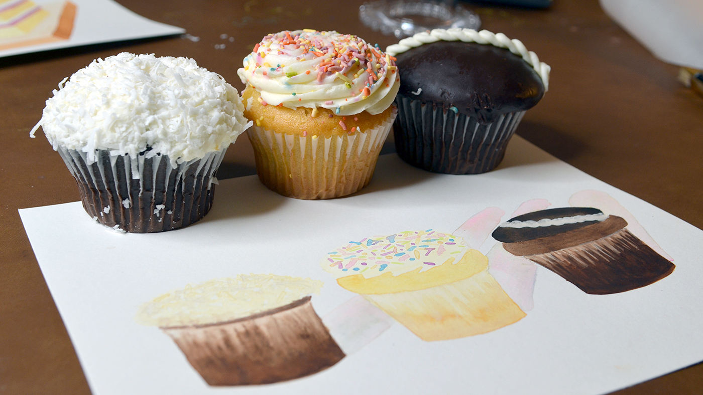 The Creative Corner: "Art for Dessert" 1 creative corner episode 109 diy watercolor activity