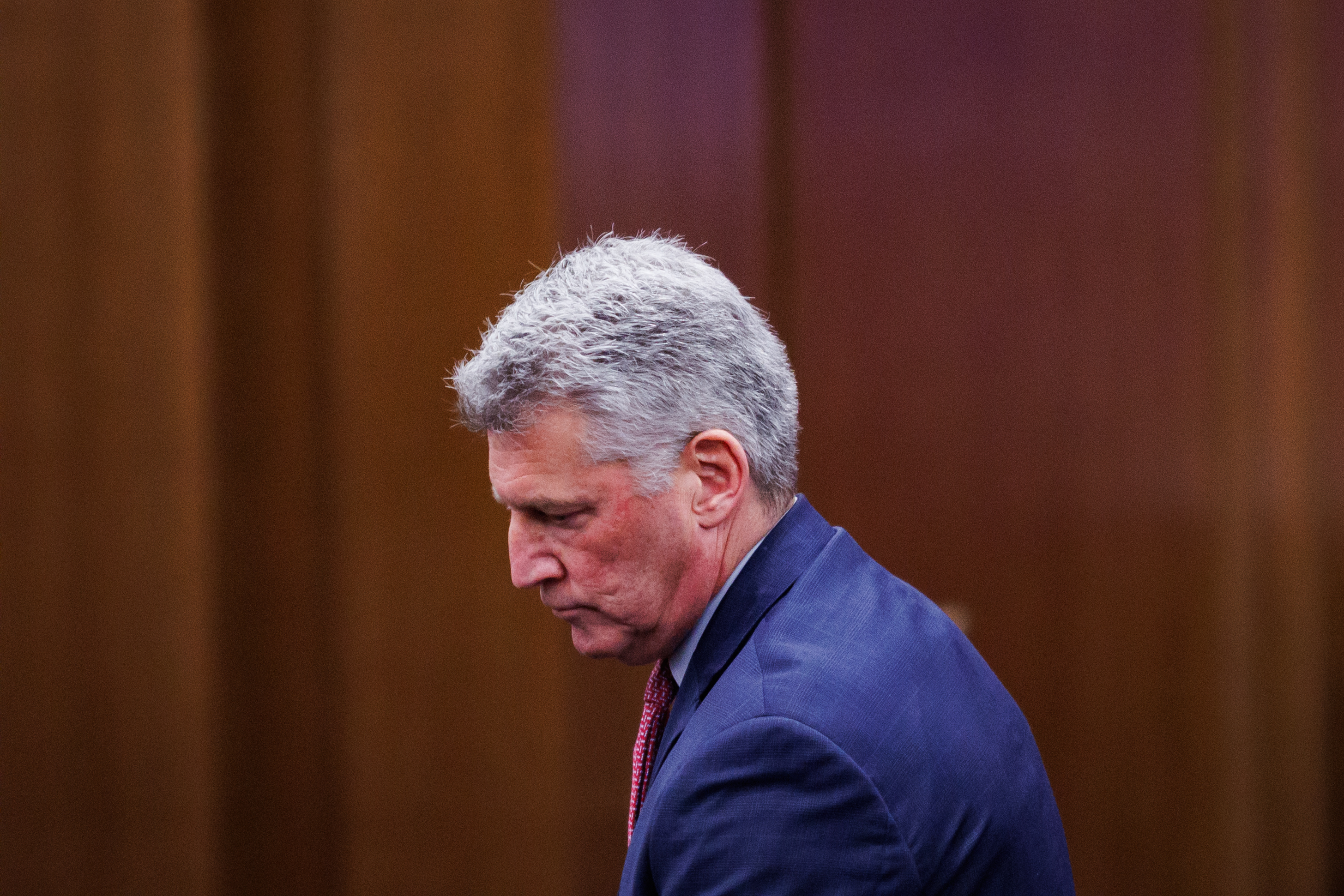 Reforming public university boards is a hot topic at the General Assembly 3 Former University of Virginia counsel Tim Heaphy leaves a House Education Committee hearing on Monday, February 9, 2026 at the General Assembly Building in Richmond, Virginia.