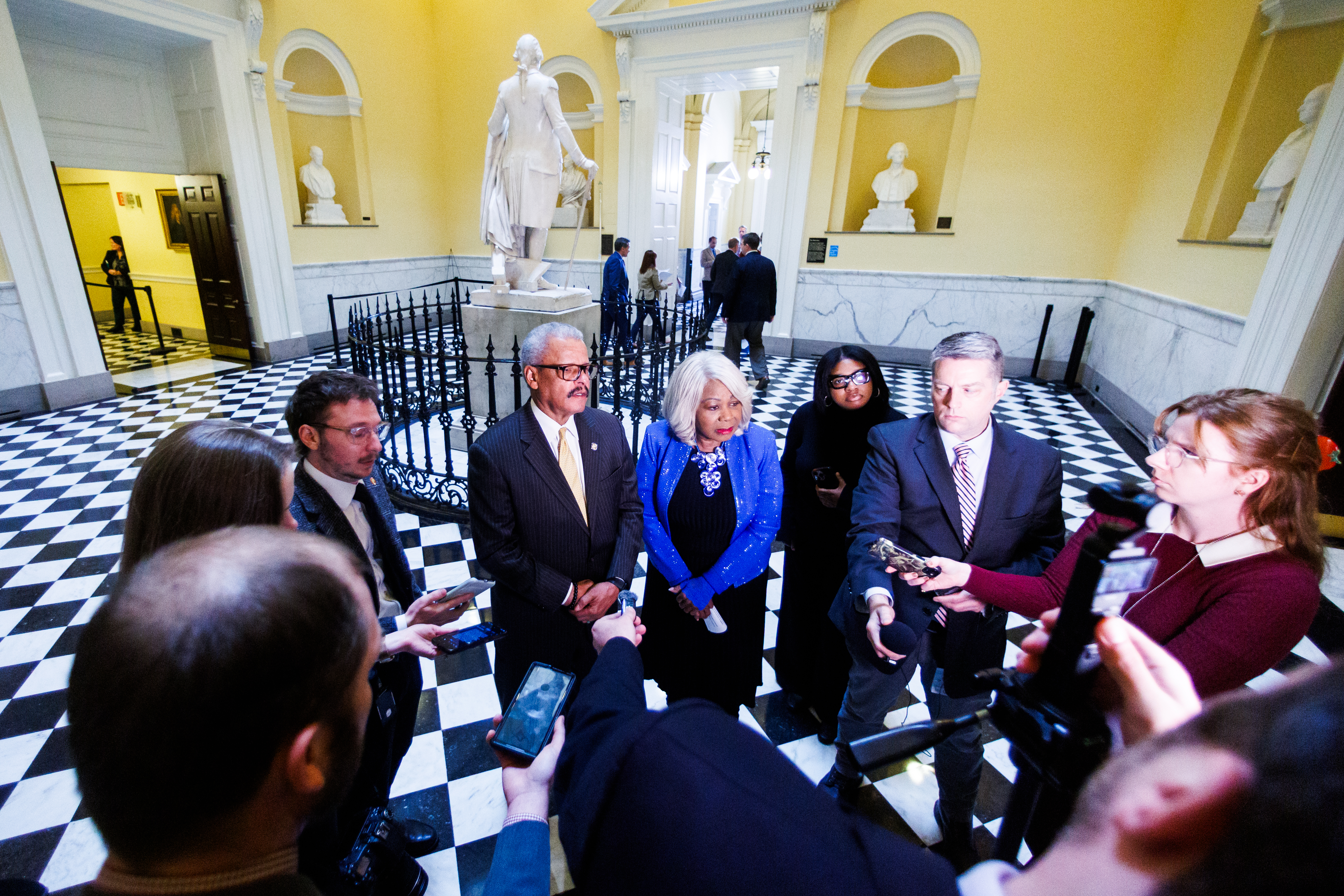General Assembly gavels out 2026 session without budget agreement 1 House Appropriations Chair Luke Torian, D–Prince William, and Senate Finance Chair L. Louise Lucas, D–Portsmouth, deliver a joint statement on Friday, March 13, 2026 at the Virginia State Capitol in Richmond.