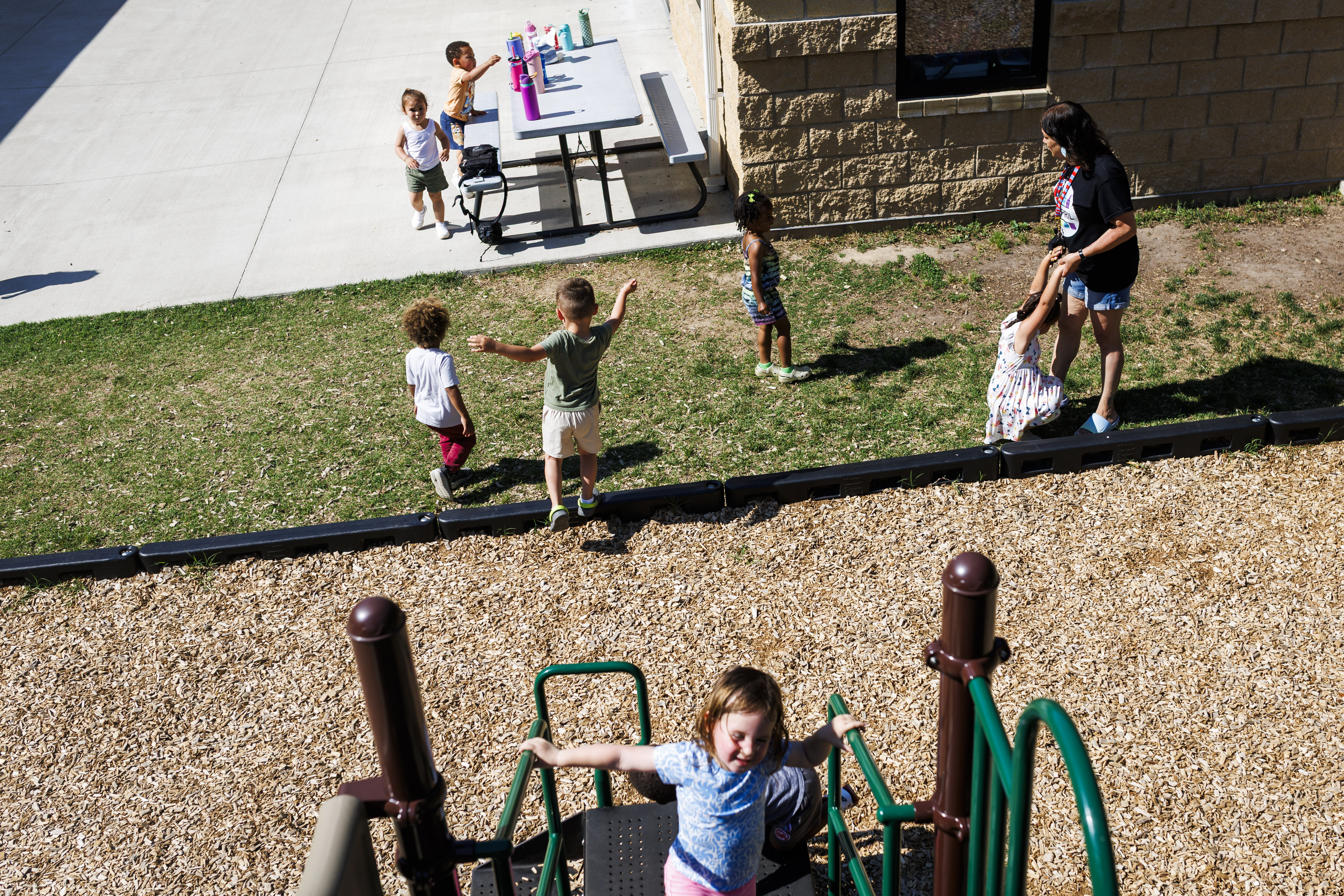 Chickahominy Nation plans child development center in Charles City County 2 April Holmes checks on students on Tuesday, May 19, 2026 at Chickahominy's Little Arrows child care facility in Providence Forge, Virginia.