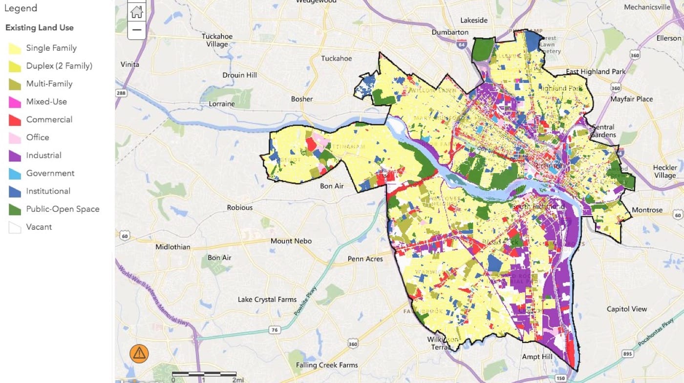 Mapping Projects Show Lasting Impact Of Redlining, Racial Covenants In Virginia 5 Single-family zoning currently accounts for about 33% of Richmond land use. (Source: City of Richmond)
