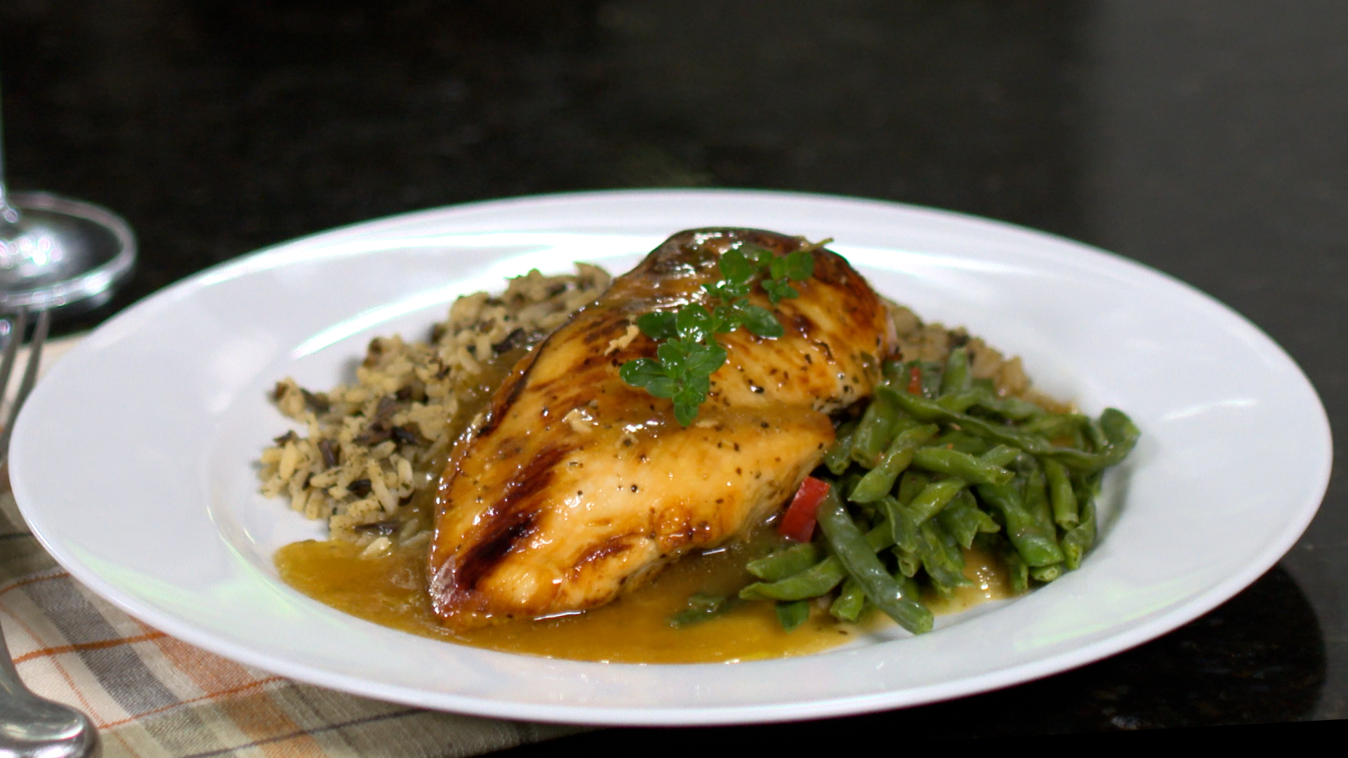 Chicken Breasts Verjus and Herbs