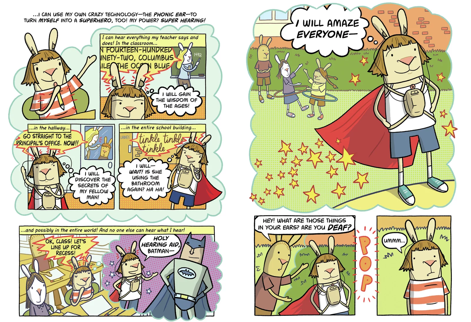 Resources for Parents On Gestural Communication 5 From NPR: Pages from El Deafo by Cece Bell.