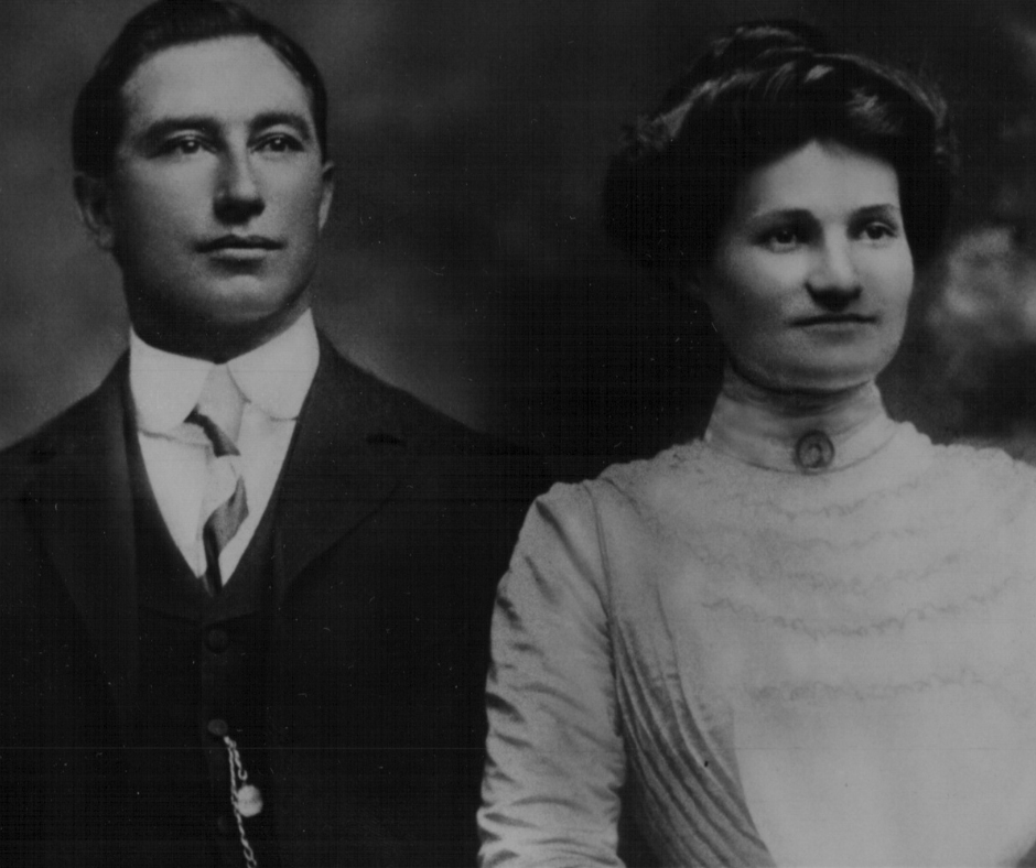 Train engineer Tom Mason with his wife, the grandparents of Gary Mason (Photo: Mason Family)&nbsp;