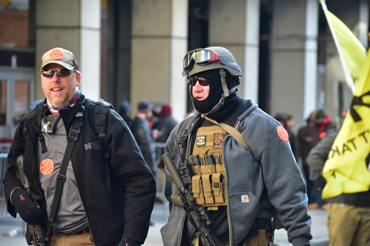 Gun advocates during a gun rights rally in Richmond in 2020. (Photo: Anthony Crider/Flicker/CC)