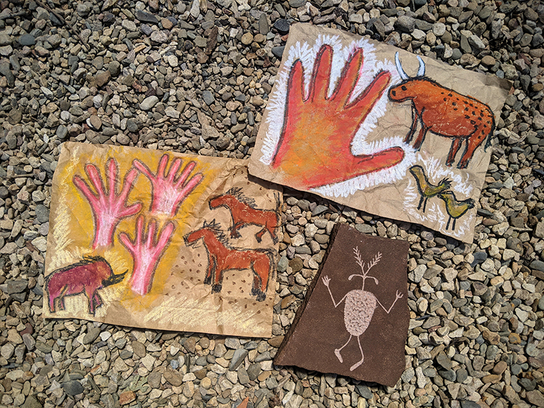 The Creative Corner: "There's No Earth without Art!" 2 creative corner project activity 2 cave art