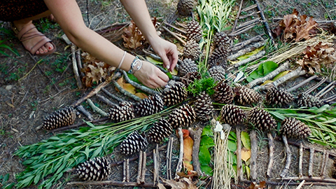 The Creative Corner: "Art in Motion" 2 land art