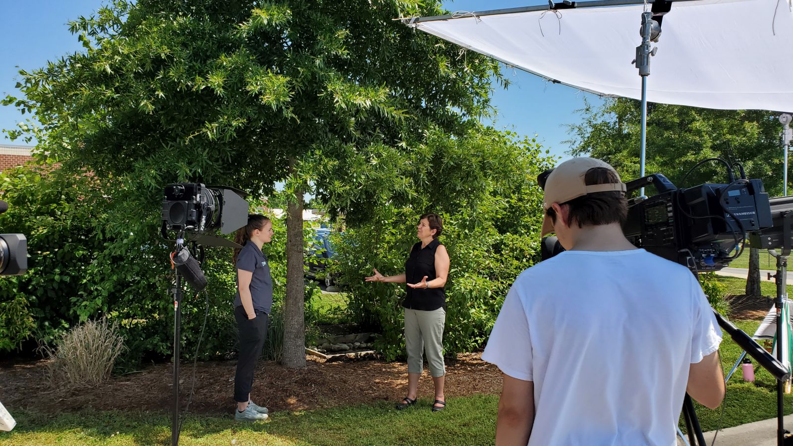 How to steward our most important natural resource 1 Behind the scenes at the Rappahannock High School rain garden with Peggy Singlemann and Blair Blanchette (Image: VPM)