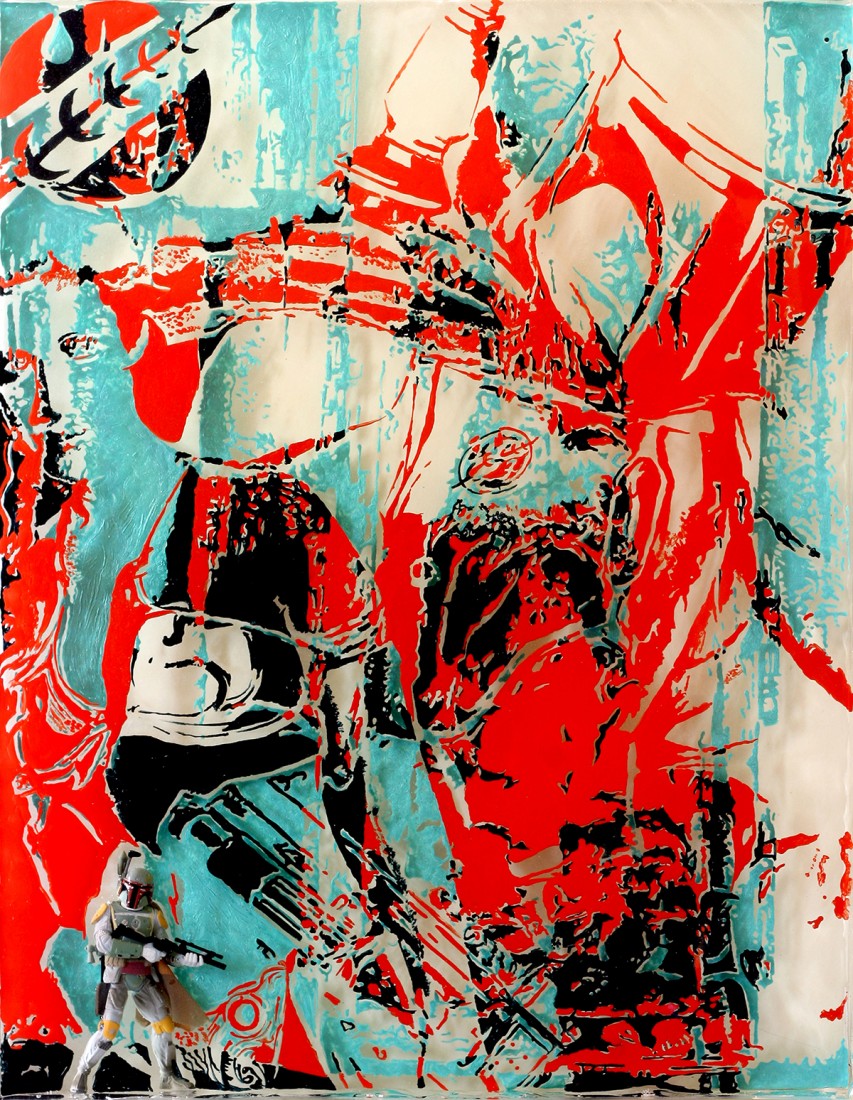 Boba Fett&nbsp;by Frank Kreacic.&nbsp;(Image courtesy of Art Works.)