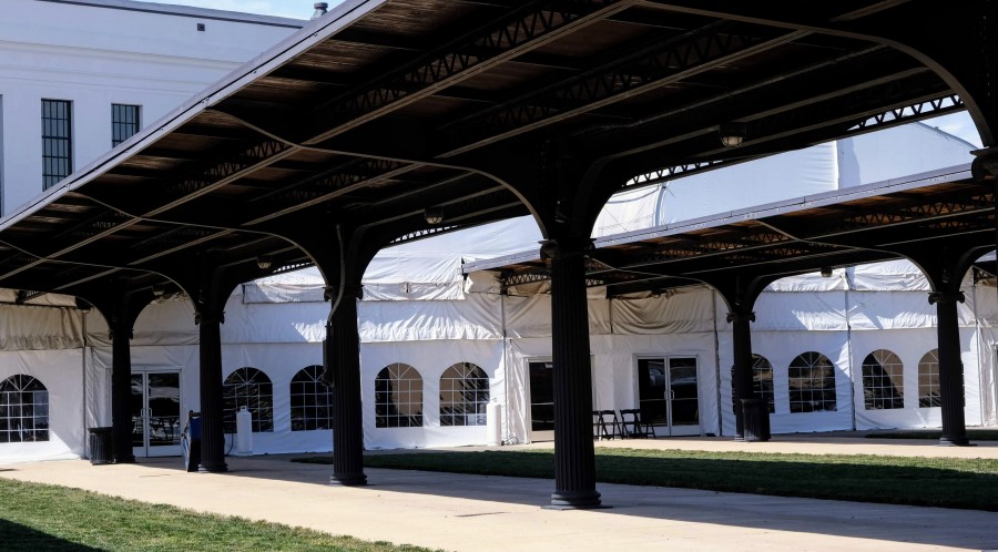 The Science Museum's Garner Pavilion has a seated capacity of 800 people, according to the museum's website. It will play host to 40 lawmakers and a handful staff and press when the Senate reconvenes on April 22. (Ben Paviour/VPM News)
