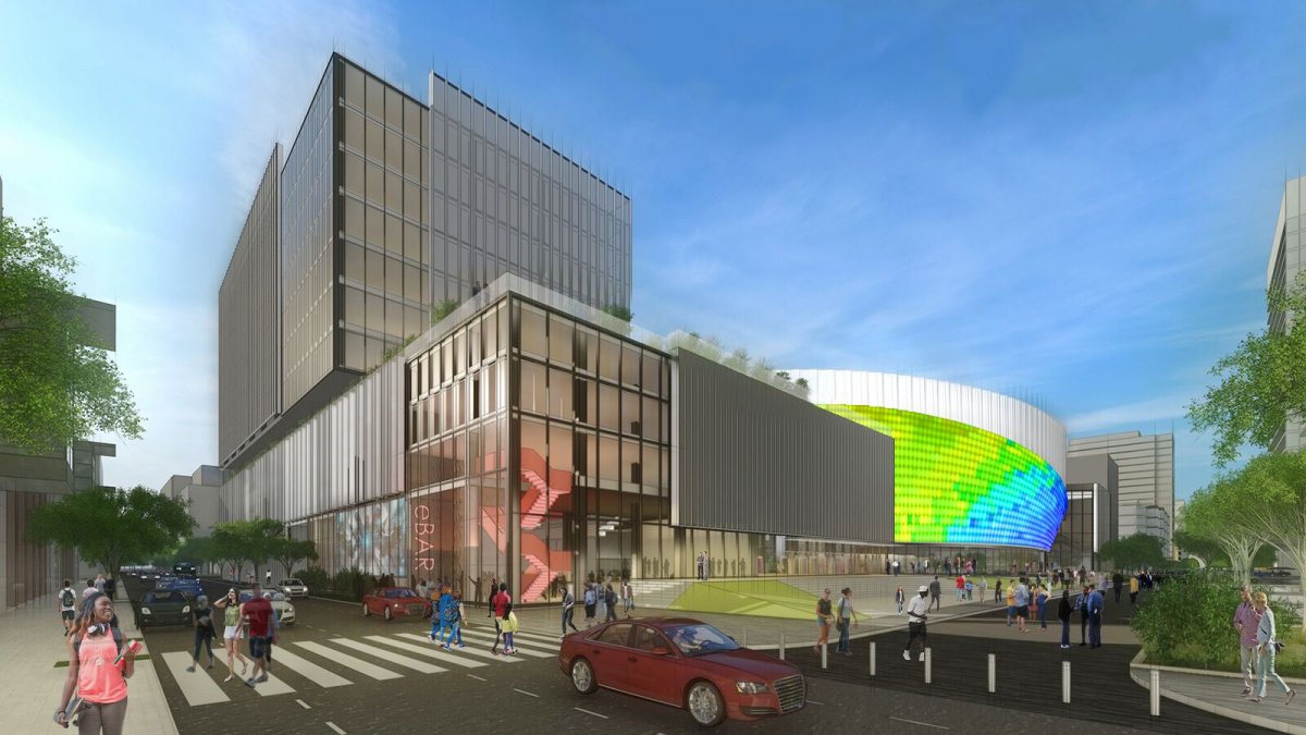 Rendering of the proposed Navy Hill redevelopment project (NH District Corp)​​​