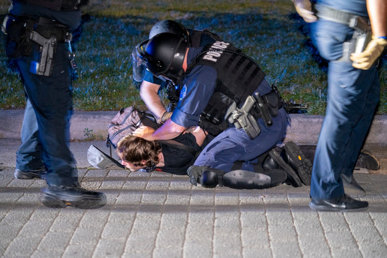 'It’s Meant To Be Punishing': Protestors Allege Summer of Jail Abuses 1 Police arrest a protestor on June 21. (Photo: Coleman Jennings/VPM News)