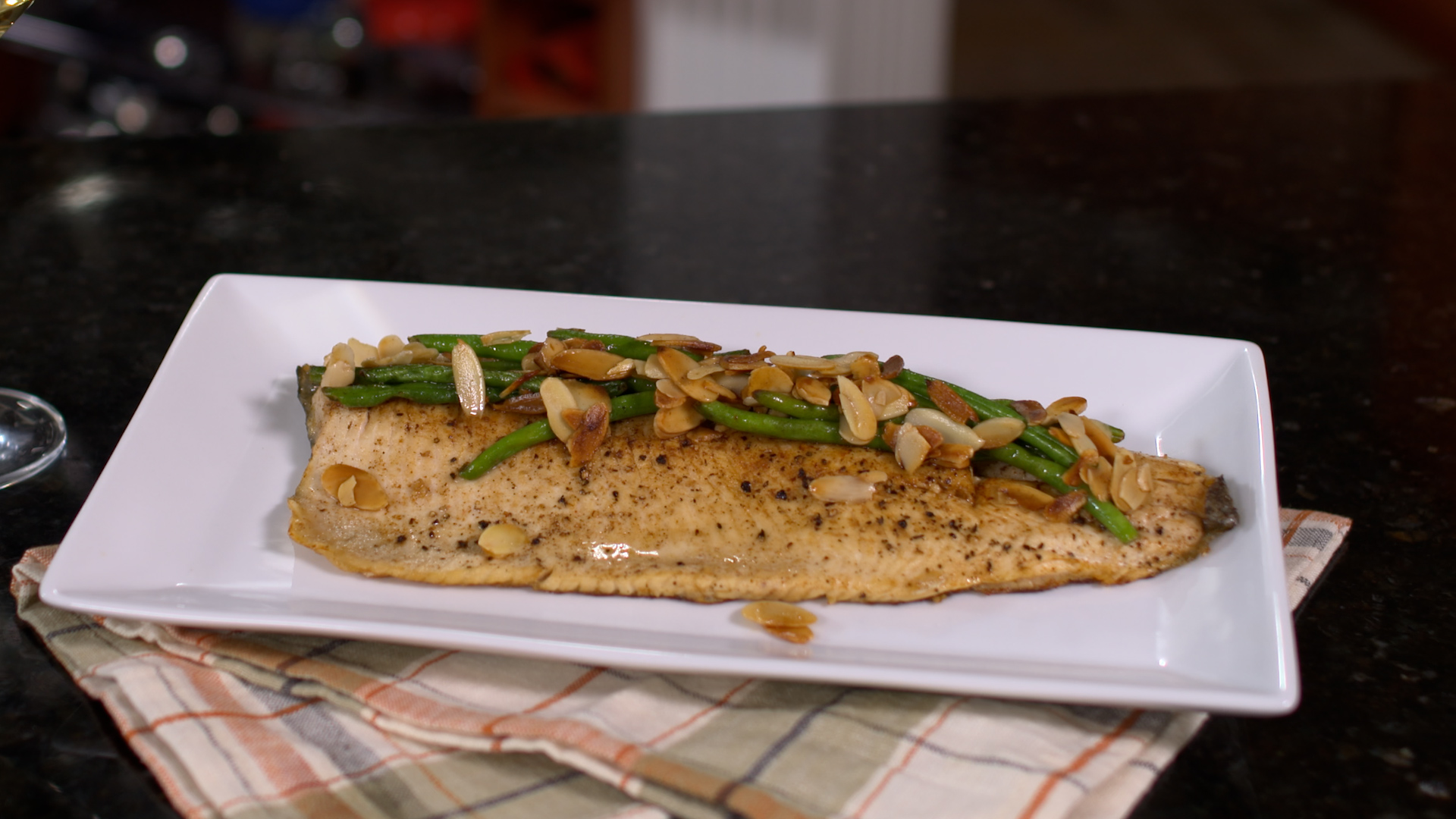 Green Bean Trout Almondine