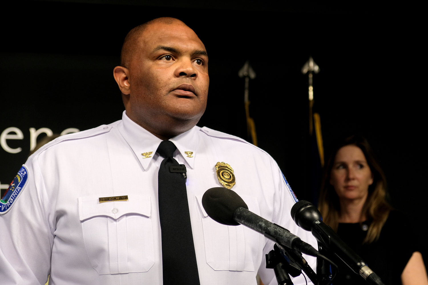 Richmond Police Chief Gerald Smith speaks at a July press conference. (File photo: Patrick Larsen/VPM News)