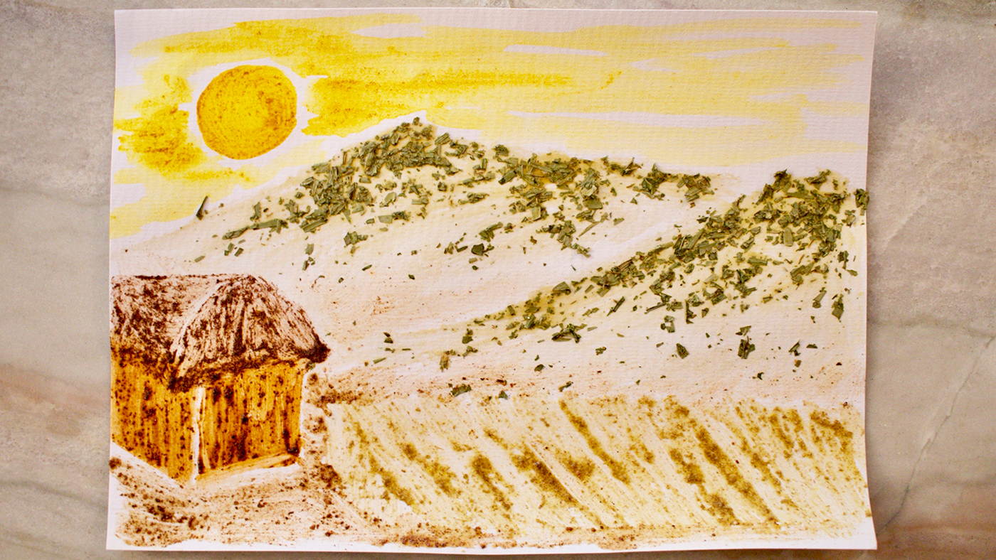 The Creative Corner: "Art for the Five Senses" 1 creative corner spice painting landscape