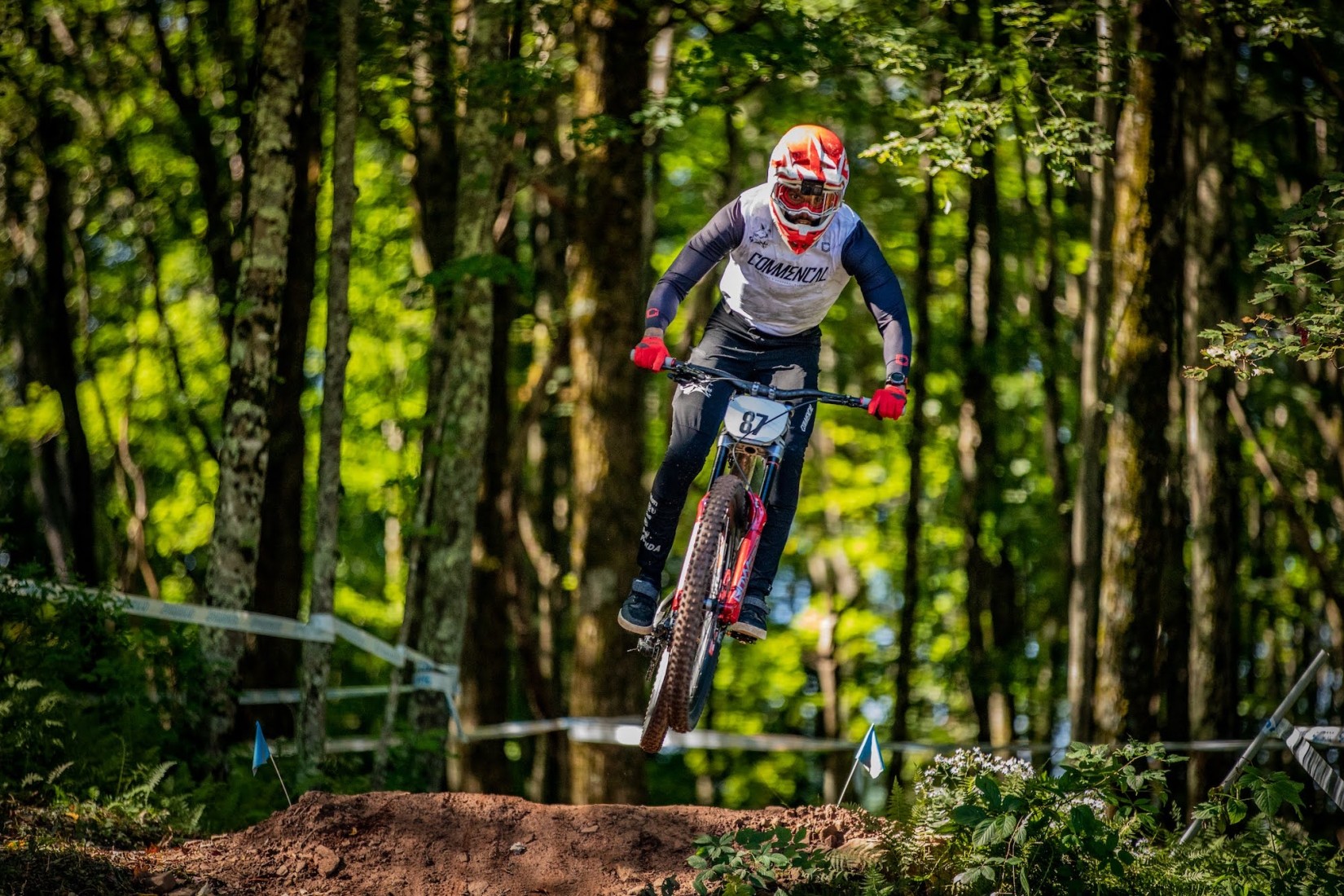“Dominion Energy Riverrock” Festival Includes Youth Clinics Led By Black Athletes 1 Downhill mountain bike racer DeAngelo Washington gets air during a race. (Photo: Jack Rice courtesy of Washington)